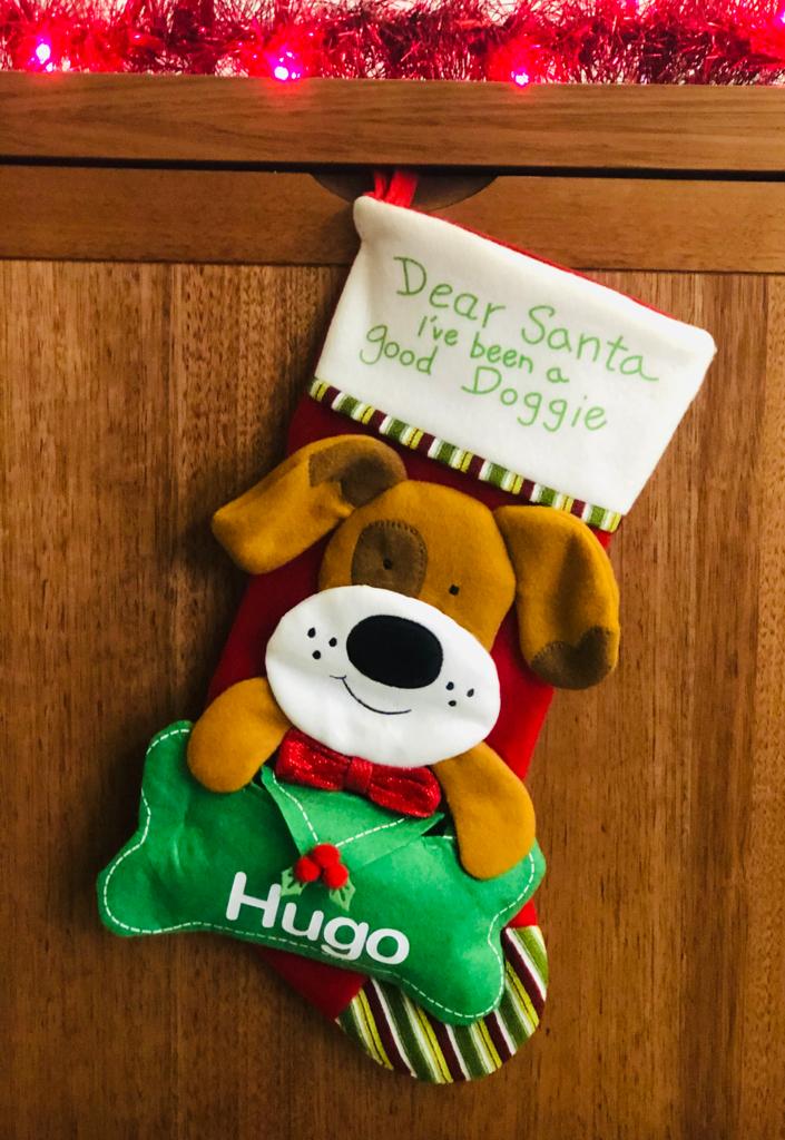 DOG CHRISTMAS STOCKING