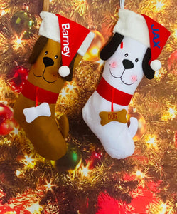 DOG CHRISTMAS STOCKING