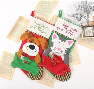 CAT CHRISTMAS STOCKING