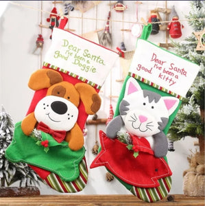 CAT CHRISTMAS STOCKING