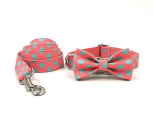 POLKADOT COLLAR & bOW TIE